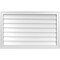 Ekena Millwork Vertical Surface Mount PVC Gable Vnt: Non-Functional, w/2"W x 1-1/2"H, Brickmould Frame, 38"W x 24"H GVPVE38X2402SN - alternate 1